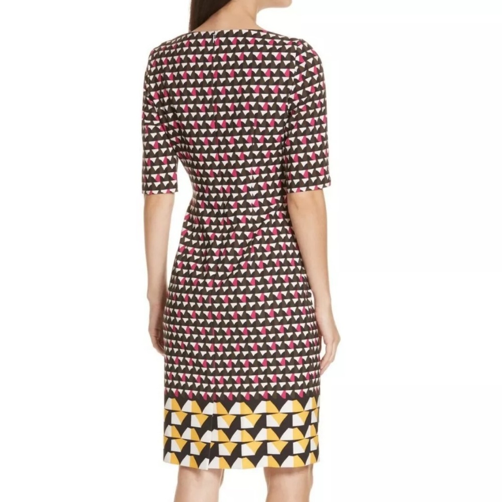 NWOT Hugo Boss Dareika Anthracite Sheath Above The Knee Dress, US 0, Multicolor - Picture 3 of 14
